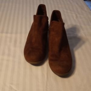 Tan slip on shoes